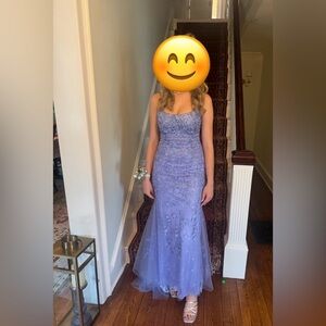 Prom dress; lavender lace